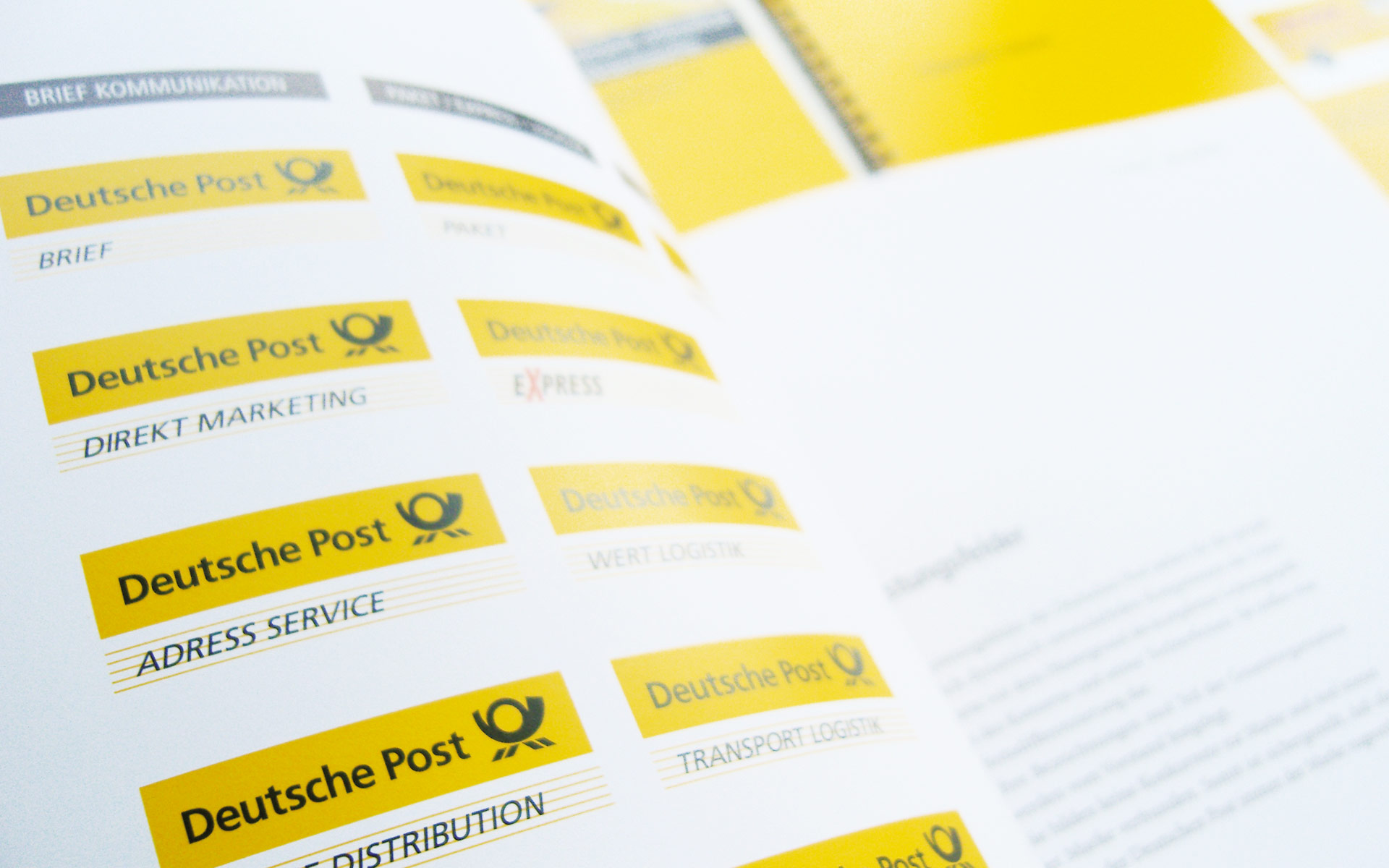 Markenarchitektur, Deutsche Post AG Corporate Design 1996 – 2005